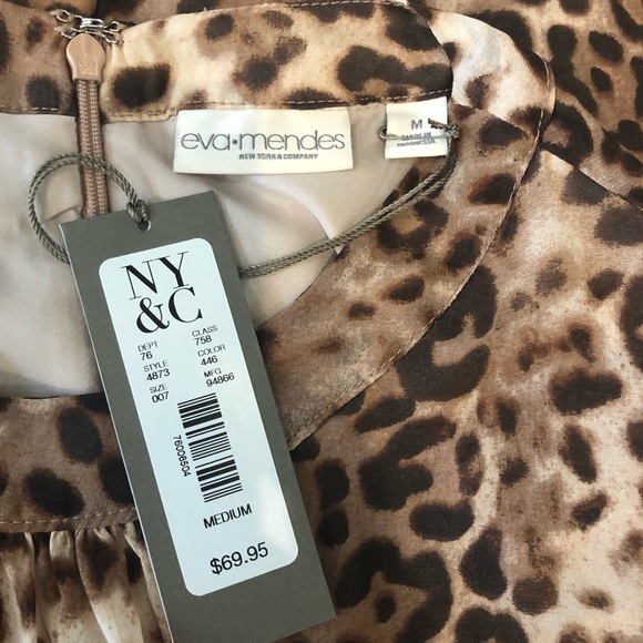 Eva Mendes NY & Co Leopard Dress🤎size M 🐆NWT🤎 - Picture 4 of 7